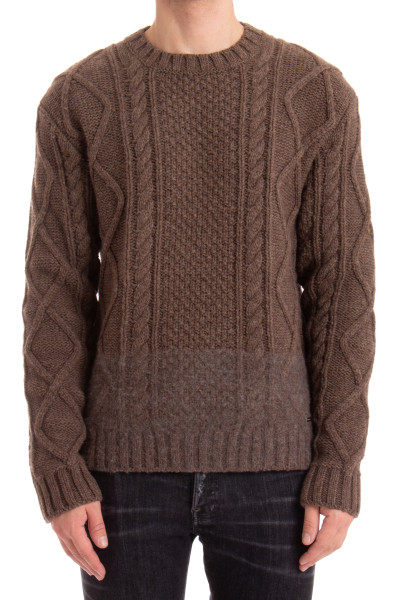 DSQUARED2 Cable Knit Wool Sweater