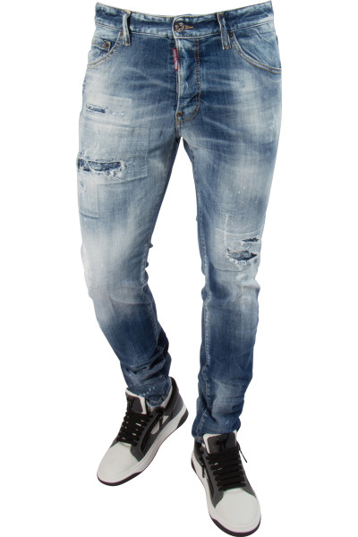 DSQUARED2 Light Ripped Wash Cool Guy Jeans