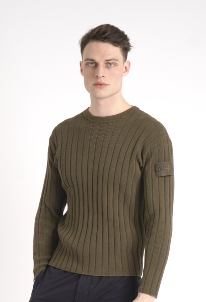 STONE ISLAND Ghost Piece Ribbed Sweater