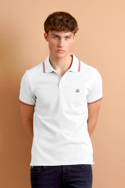 MONCLER Cotton Piqué Polo Shirt
