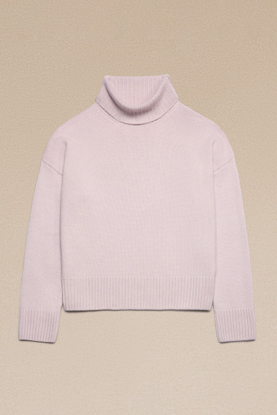 AMI PARIS Wool & Cashmere Turtleneck Sweater