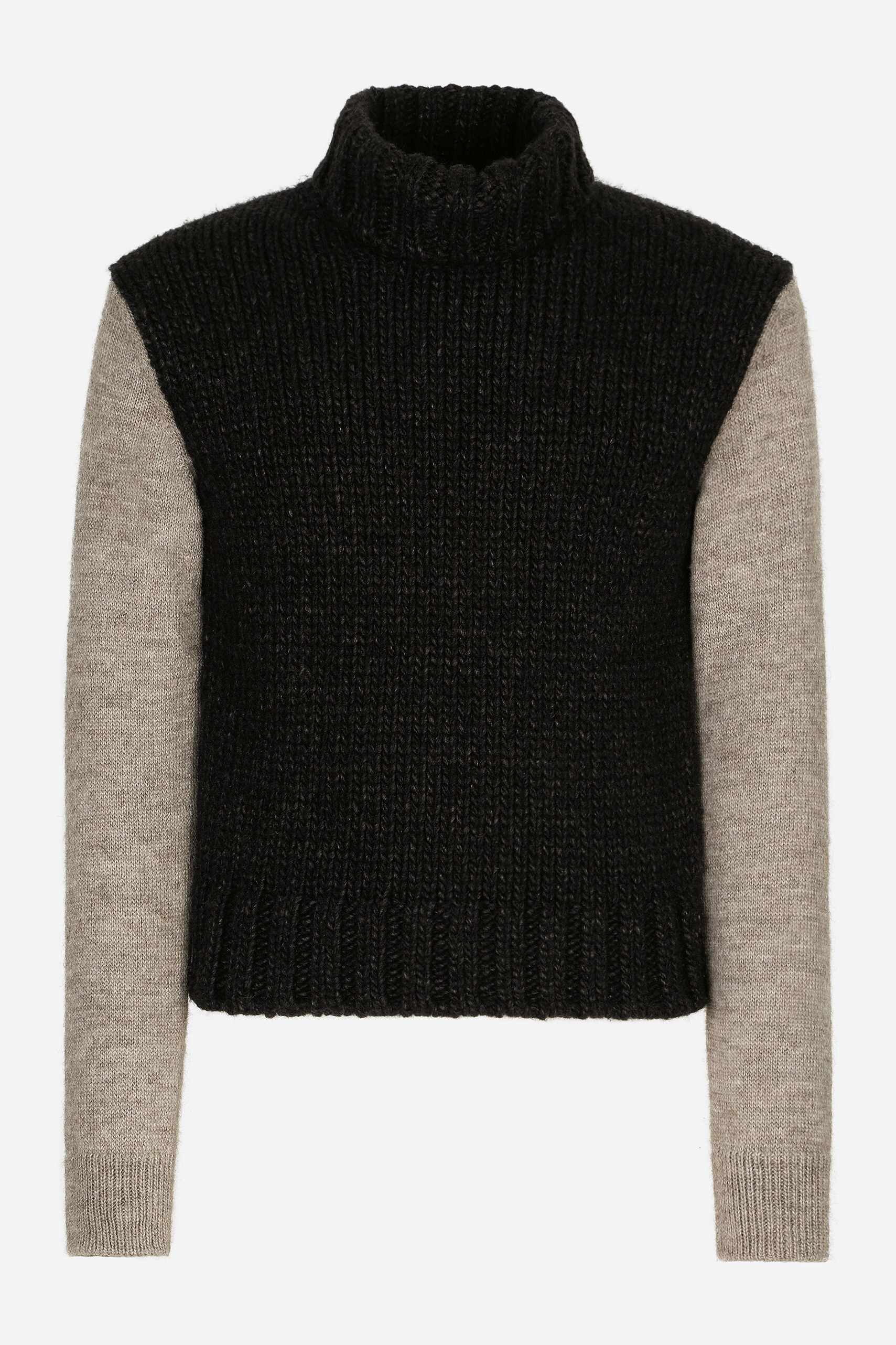 DOLCE & GABBANA Bicolour Wool & Alpaca Turtle Neck Sweater | Men | New ...