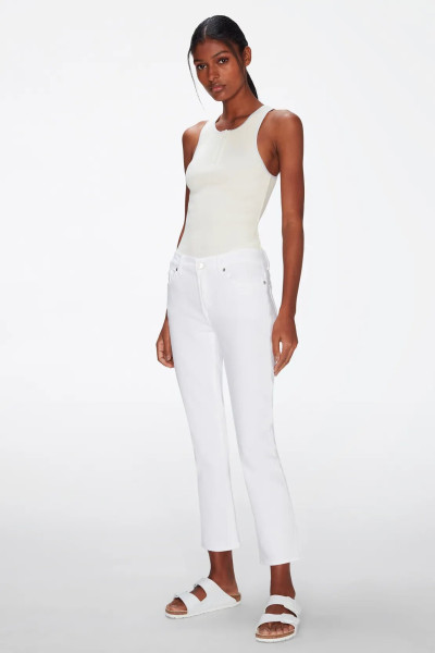 7 FOR ALL MANKIND Roxanne Ankle Luxe Vintage White