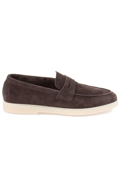 FABIANO RICCI Brown Suede Loafers
