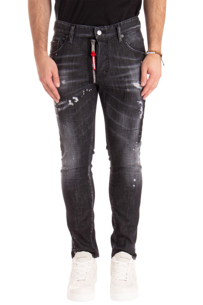 DSQUARED2 Black Pioner Wash Skater Jeans