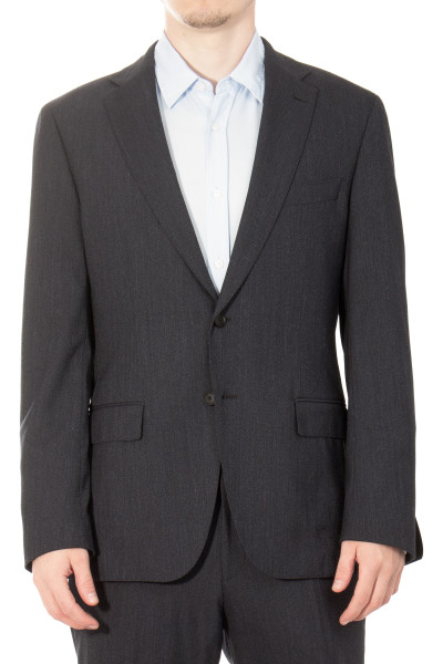 BOSS Slim Fit Virgin Wool Blend Stretch Jersey Suit P-Huge