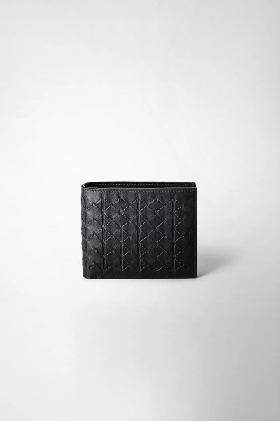 SERAPIAN Eight-Card Mosaico Leather Wallet