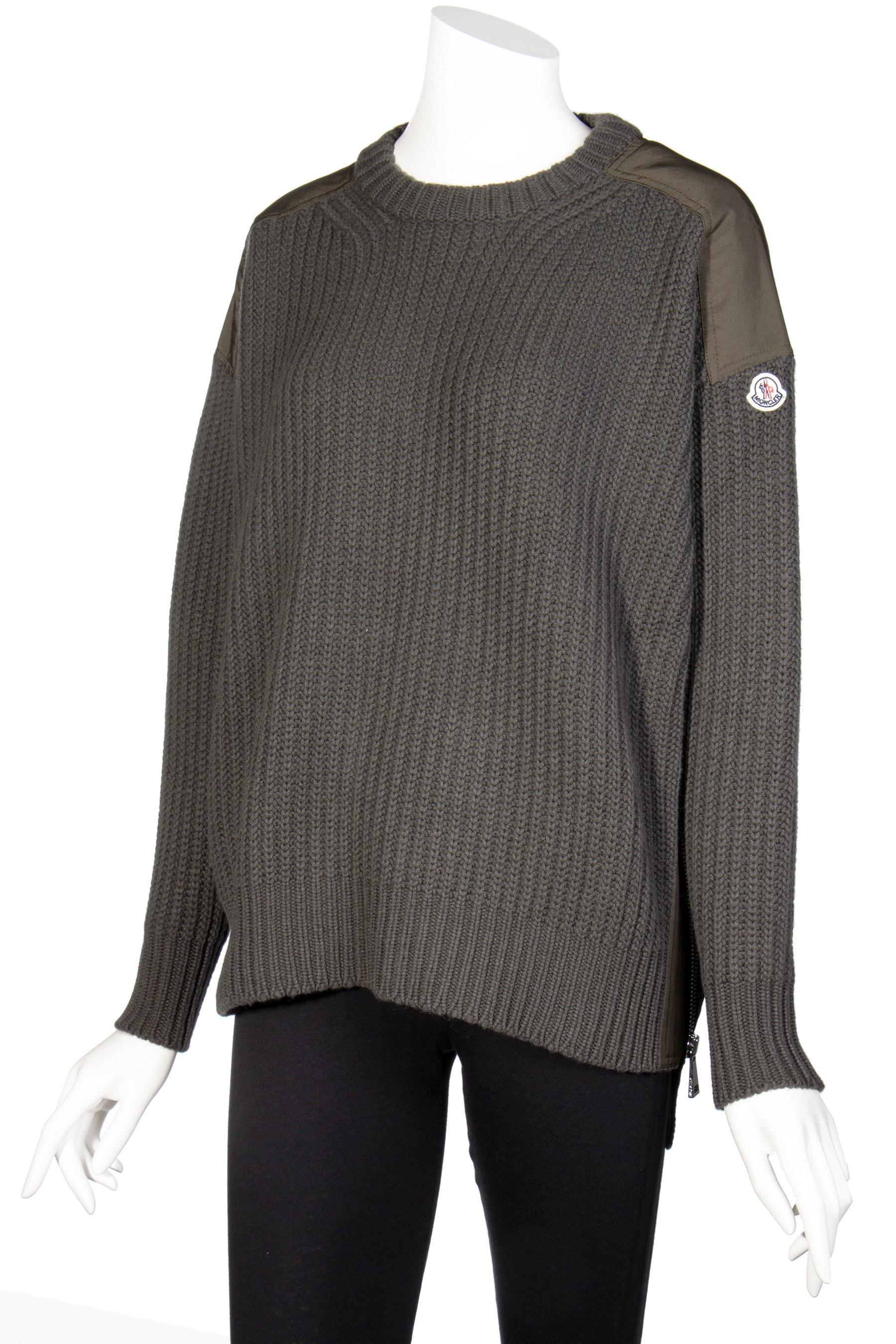 MONCLER Knit Sweater Zip Details | Knitwear | Clothing | Women ...