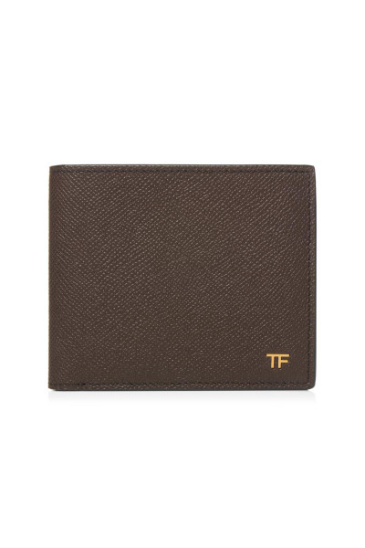 TOM FORD Grained Calfskin Leather Bifold Wallet