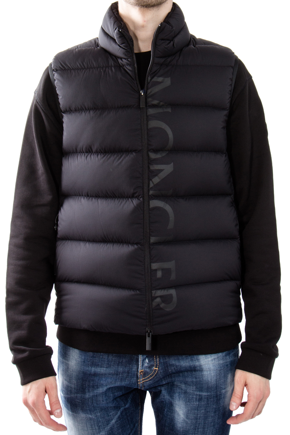 MONCLER PEYRE LOGO PRINT VEST | Vests | Jackets & Coats | Clothing ...