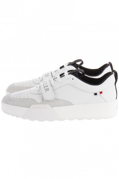 MONCLER Leather & Suede Sneakers Promyx Bounce
