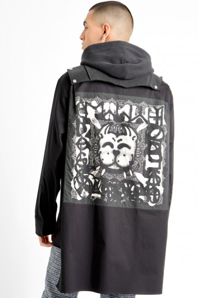 GIVENCHY x Chito Hooded Oversized Shirt Bandana Tag Effect Patch