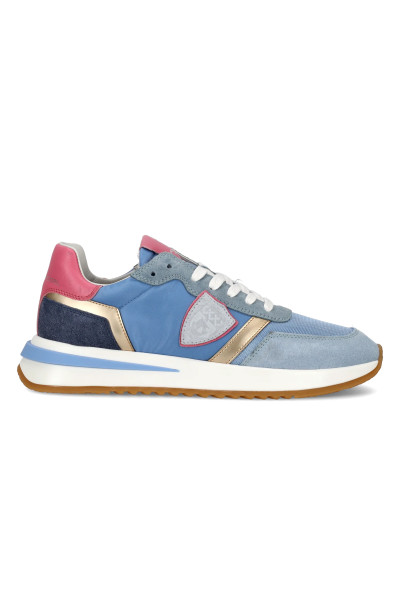 PHILIPPE MODEL Technical Fabric Leather & Suede Sneakers Tropez 2.1 Low