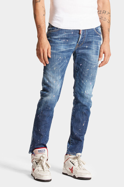 DSQUARED2 Pastel Spots Wash Skater Jeans