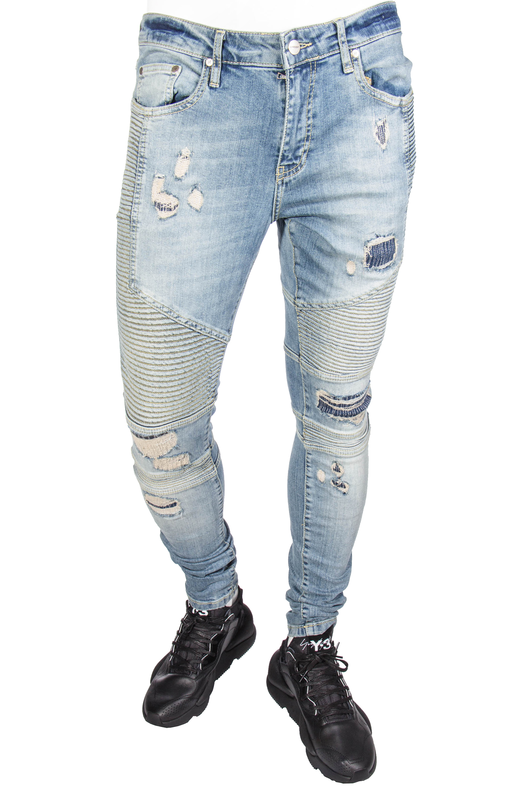 REPRESENT Biker Denim Sand Blue | Jeans | Jeans & Pants | Clothing ...