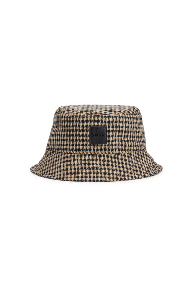 BOSS Patterned Recycled Twill Bucket Hat