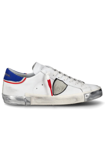 PHILIPPE MODEL Calf Leather & Suede Sneakers Prsx Low