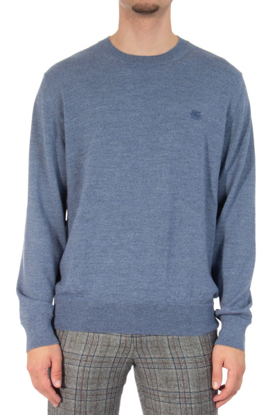 ETRO Emroidered Wool Knit Sweater