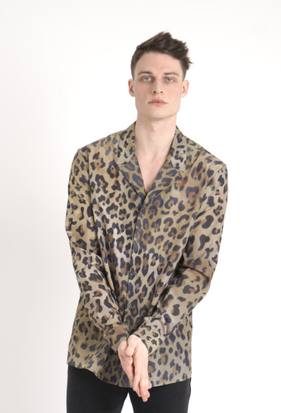 BALMAIN Leopard Print Pyjama Shirt
