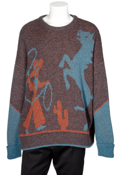 DSQUARED2 Western Wool Knit Sweater