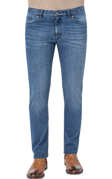 HILTL Regular Straight Cotton Lyocell Stretch Jeans Parker