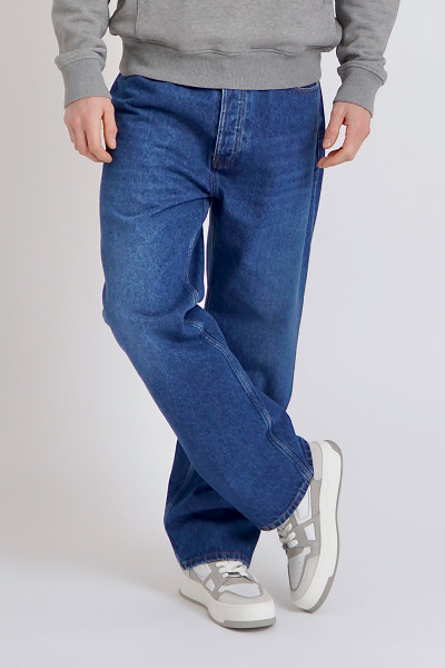 AMI PARIS Straight Fit Cotton Denim Jeans