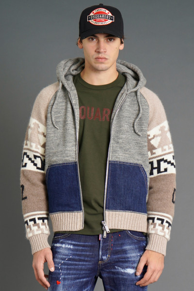 DSQUARED2 Hooded Zip Cardigan