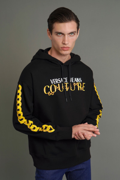 VERSACE JEANS COUTURE Hoodie Chain Print
