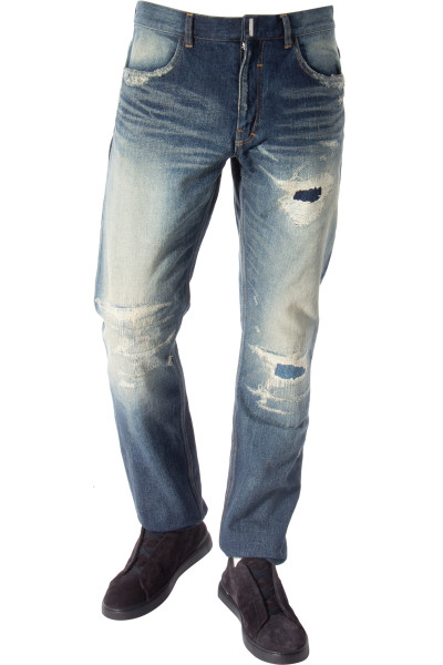 GIVENCHY Used Wash Cotton Denim Jeans
