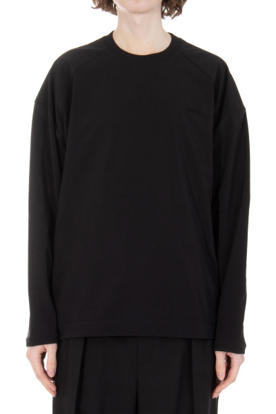 JUUN.J Embroidered Nylon Stretch Long Sleeved T-Shirt