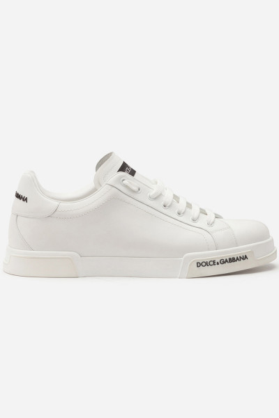 DOLCE & GABBANA Calfskin Leather Sneakers Portofino