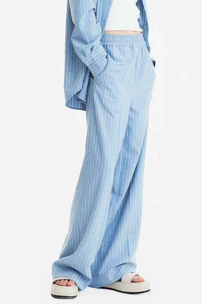 IHEART Striped Woven Stretch Pants Hime