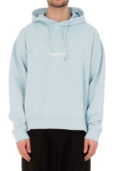 DSQUARED2 Relaxed Fit Star Cotton Hoodie