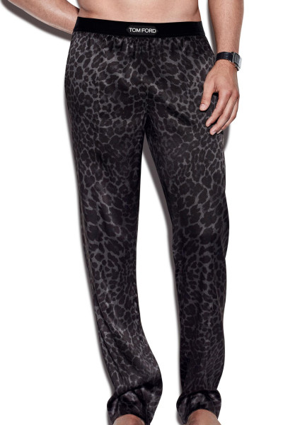 TOM FORD Reflected Leopard Silk Pajama Pants