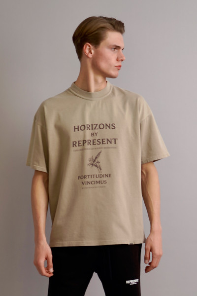 REPRESENT Horizons Print Cotton T-Shirt