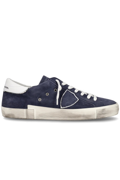 PHILIPPE MODEL Washed Nubuck Leather Sneakers Prsx Low