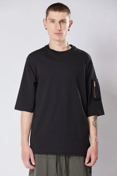 THOM KROM Relaxed Fit Round Neck Cotton T-Shirt