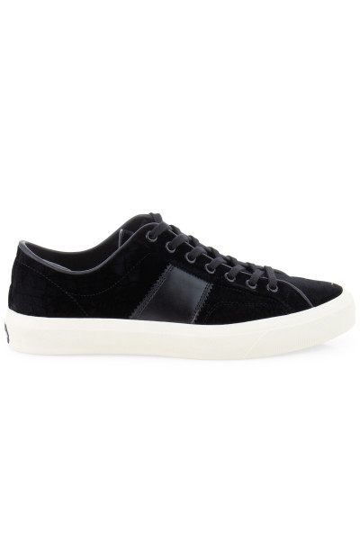 TOM FORD Velvet Lace Up Sneakers Cambridge