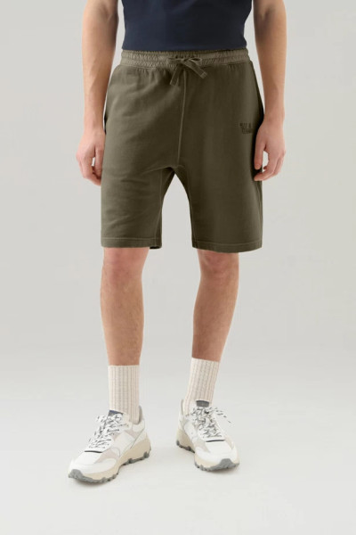 WOOLRICH Faded Cotton Shorts