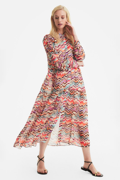 IHEART Patterned Maxi Dress Maddie