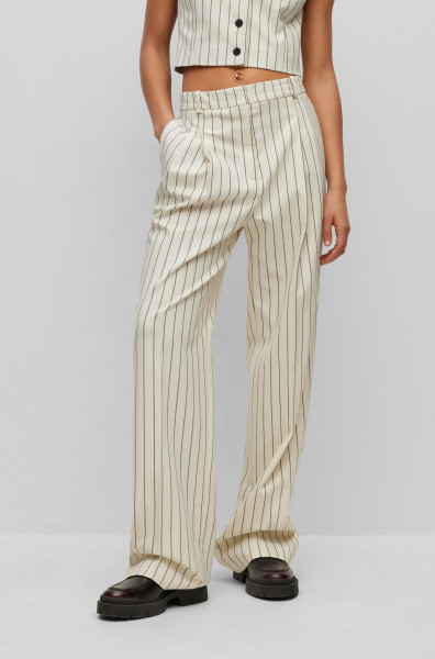 HUGO Stretch Pants With Pinstripes