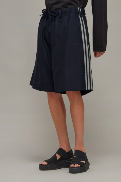 Y-3 3-Stripes Refined Wool Shorts