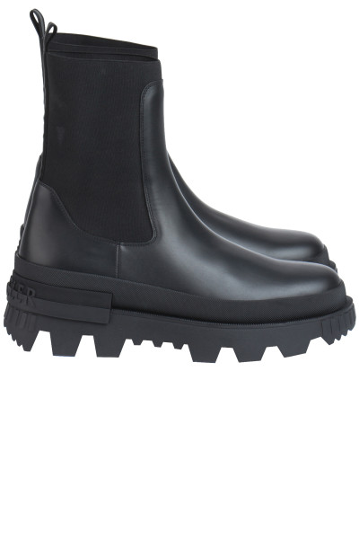 MONCLER Leather Chelsea Boots