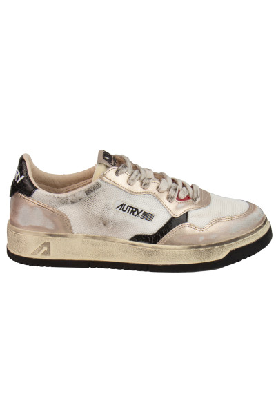AUTRY Low Top Mesh & Leather Sneakers Medalist Super Vintage