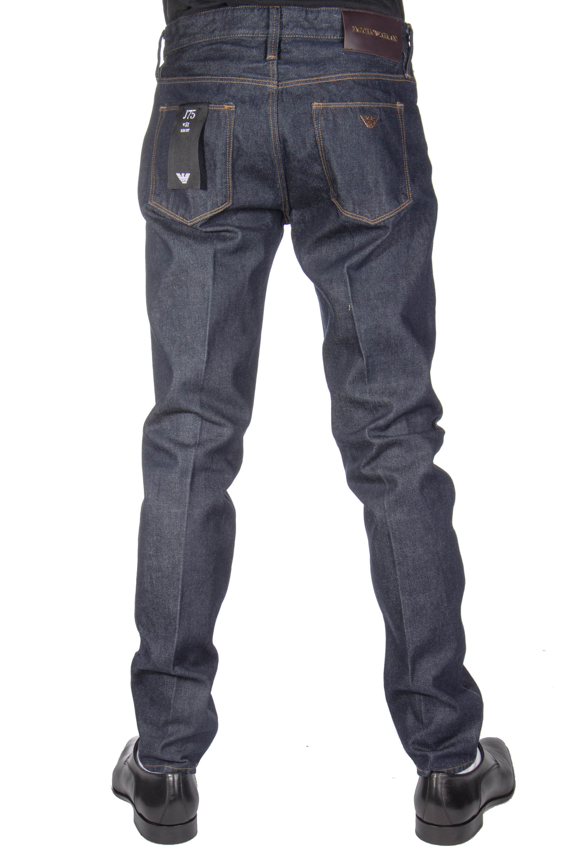 EMPORIO ARMANI J75 Raw Denim Slim Fit Jeans | Jeans | Jeans & Pants | Clothing Men mientus Store