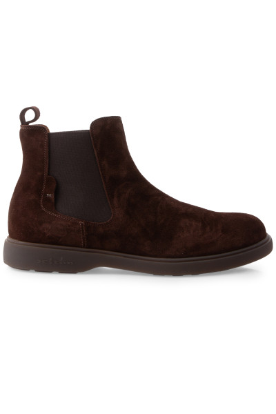 KITON Padded Calf Suede Chelsea Boots