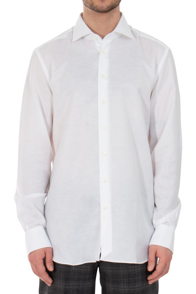 EMANUELE MAFFEIS Cotton-Linen Blend Business Shirt Eduardo Jesol