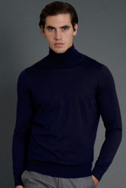 COLOMBO Cashmere-Silk Turtleneck Sweater