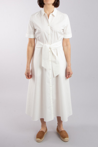 WOOLRICH Belted Cotton Poplin Shirt Dress
