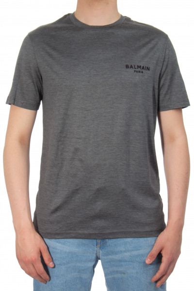 BALMAIN Silk Cotton T-Shirt